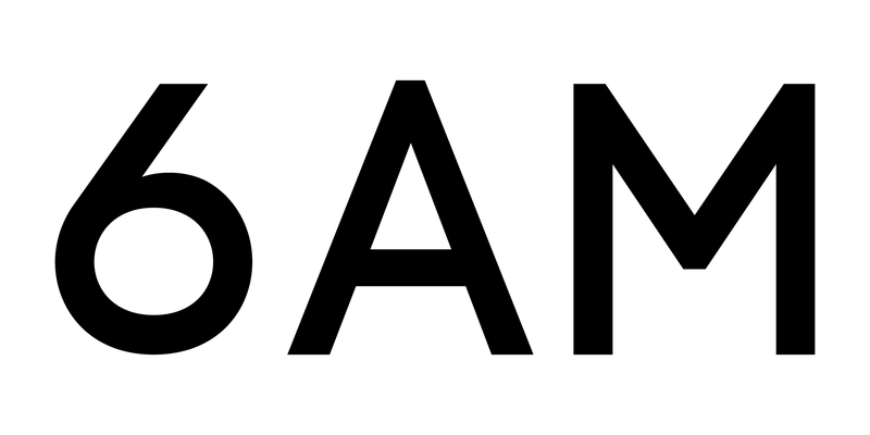 6AM logo, black, PNG